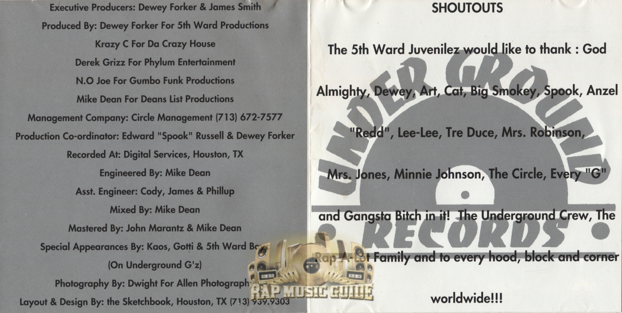5th Ward Juvenilez - Deadly Groundz: CD | Rap Music Guide